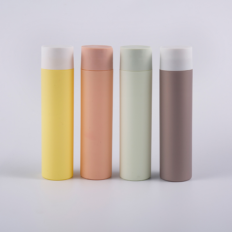 Mehrfarbige Soft-Touch-Reinigungsflasche in runder Form, 250 ml, mit Scheibenverschluss