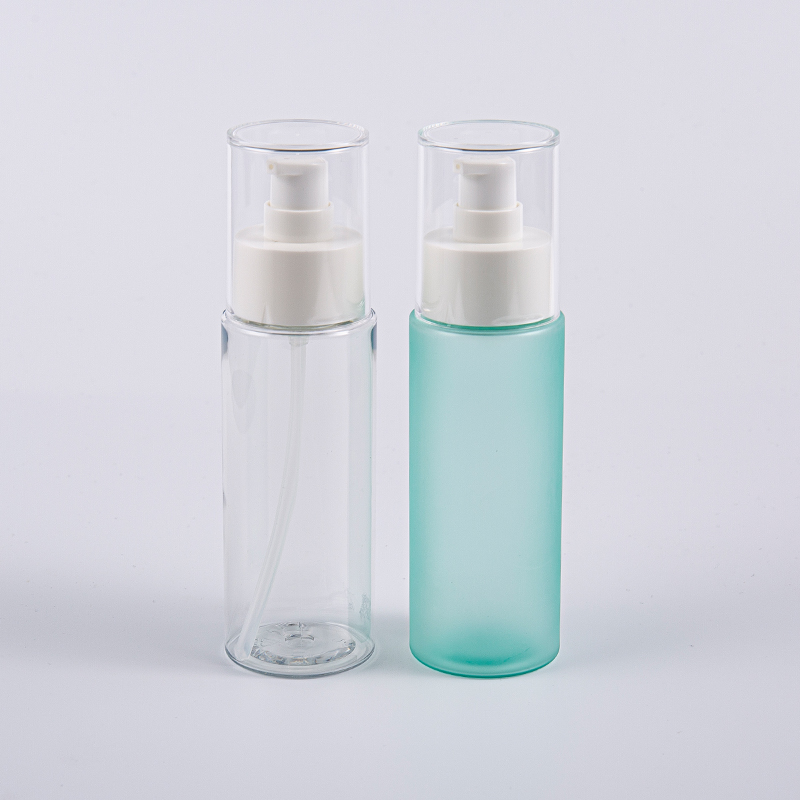 Runde 100-ml-Frost-PET-Gesichtswasserflaschen