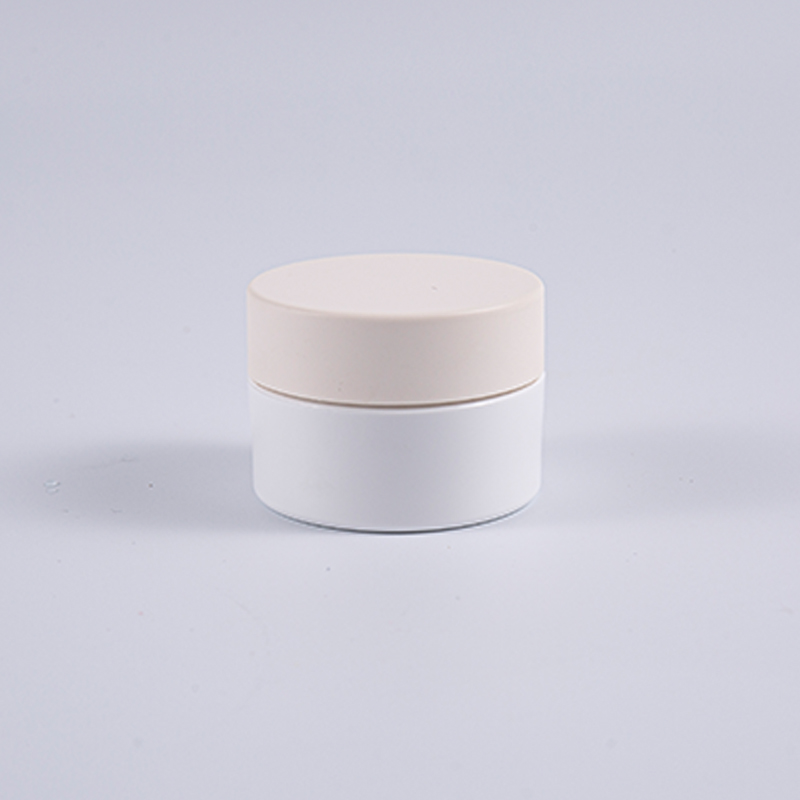 Weißes, rundes 10-g-Cremeglas aus PETG