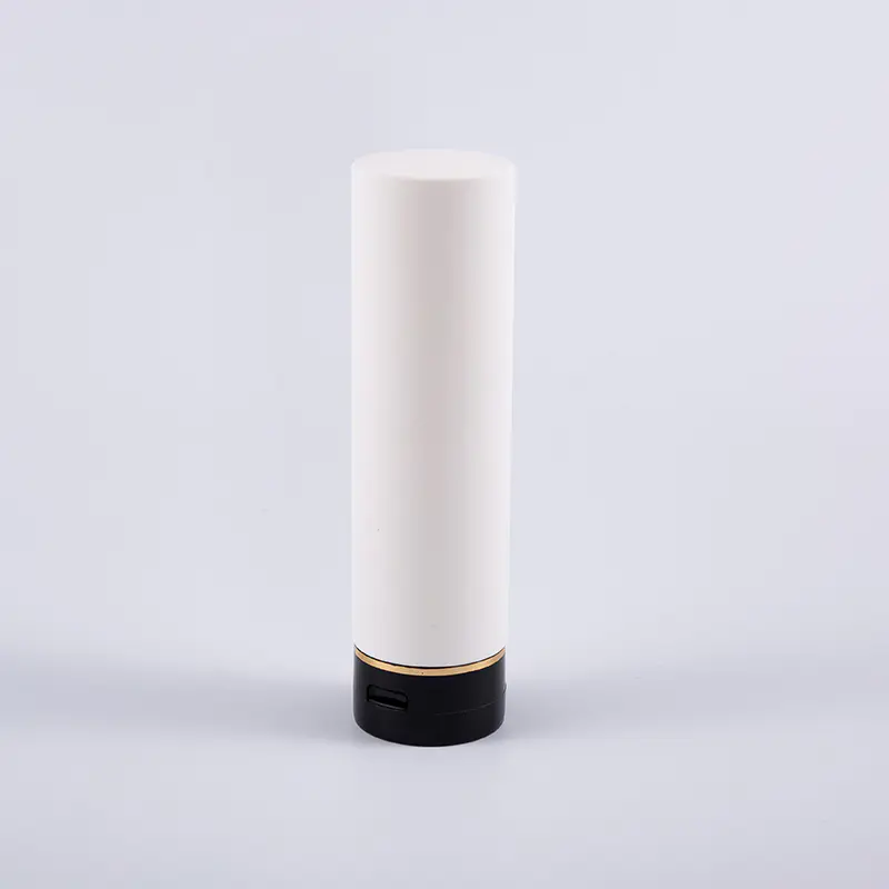 Weiße Soft-Touch-runde umgekehrte 180-ml-PE-Haarspülungs-Reinigungsflasche mit Klappverschluss Weiße Soft-Touch-runde umgekehrte 180-ml-PE-Haarspülungs-Reinigungsflasche mit Klappverschluss