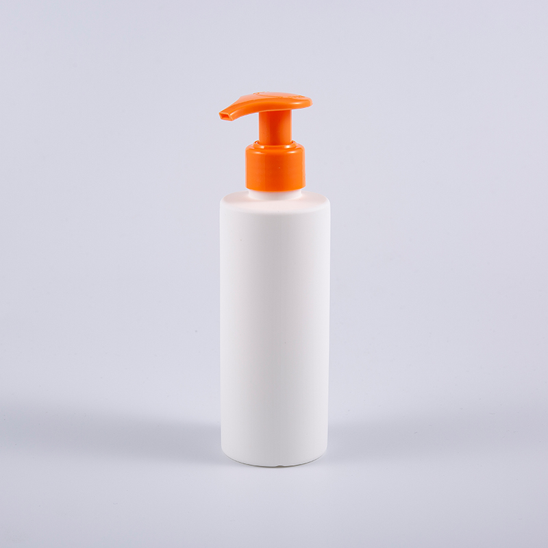 Frostweiße runde 200-ml-PE-Handwasch-Pumplotion-Reinigungsflasche Frostweiße runde 200-ml-PE-Handwasch-Pumplotion-Reinigungsflasche