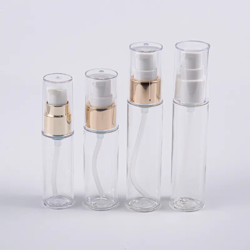 Auf Reisen verwenden Sie eine 20 ml, 30 ml, 40 ml schlanke PETG-Lotionsflasche mit Pumpe