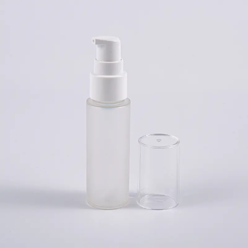 Verschiedene Farben, runde Form, 30 ml, PETG-Lotionflasche mit Pumpe für unterwegs Verschiedene Farben, runde Form, 30 ml, PETG-Lotionflasche mit Pumpe für unterwegs