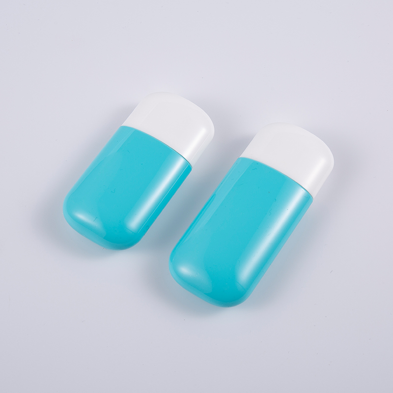 30 ml und 50 ml blaue PE-Sonnenschutzflasche mit UV-Schutz