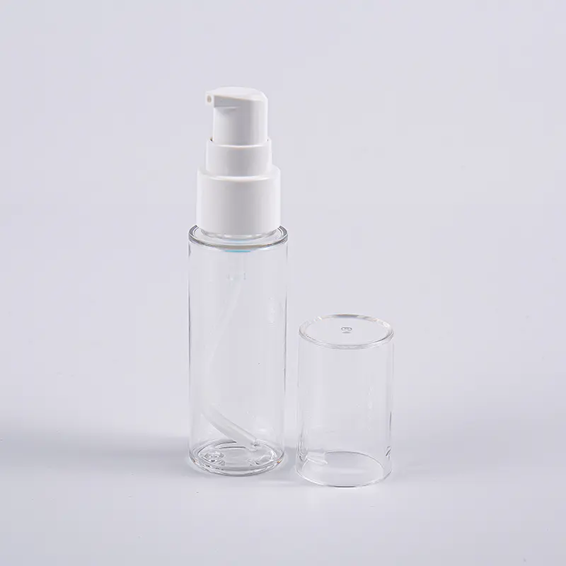 Verschiedene Farben, runde Form, 30 ml, PETG-Lotionflasche mit Pumpe für unterwegs Verschiedene Farben, runde Form, 30 ml, PETG-Lotionflasche mit Pumpe für unterwegs