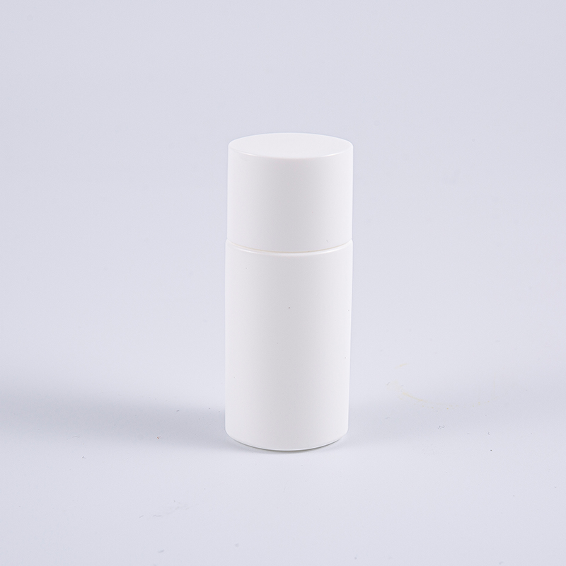 Ovale weiße 15-ml-PE-Sonnenschutzflasche 