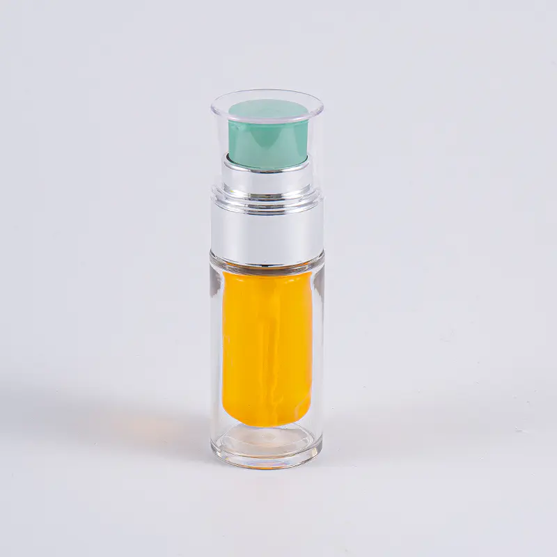 Klare PETG-Flasche mit mehrschichtigem Verbund-Innenbeutel, 30 ml, 50 ml Vakuumflasche mit Pumpe