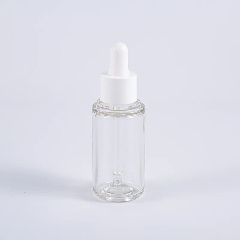 Hochwertige, runde 35-ml-Lotionsflasche mit Aluminiumpumpe für unterwegs