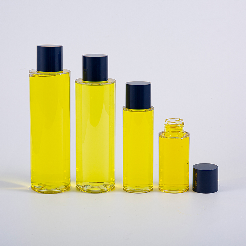 50 ml, 100 ml, 120 ml, 130 ml, 170 ml, 200 ml runde PETG-Lotionsflasche mit rundem Schraubverschluss und kleinen Einsätzen