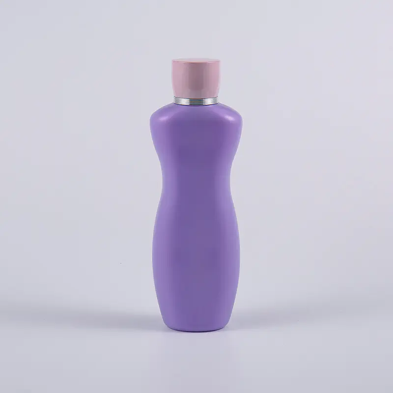 Rosa-lila Farbe, ergonomische Form, 200 ml PE-Körperlotion-Badewaschflasche Rosa-lila Farbe, ergonomische Form, 200 ml PE-Körperlotion-Badewaschflasche